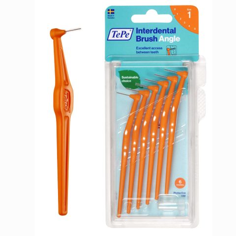 TePe Angle Size 1 brossettes interdentaires 0,45 mm 6 pcs