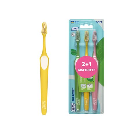 TePe Supreme 3-pack brosses à dents 3 pcs