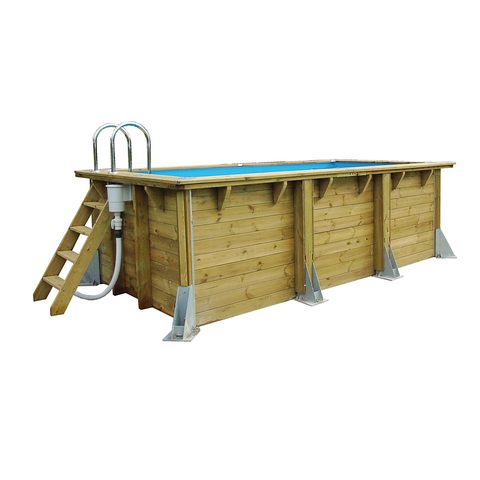 Ubbink Piscine bois Azura Bleu 200X400 H126cm 200X400 H126cm