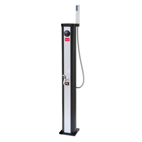 Ubbink Douche Solaris Elite - Dimensions: H 118 cm, Pied 17,5 x 17,5 cm. 18 litres