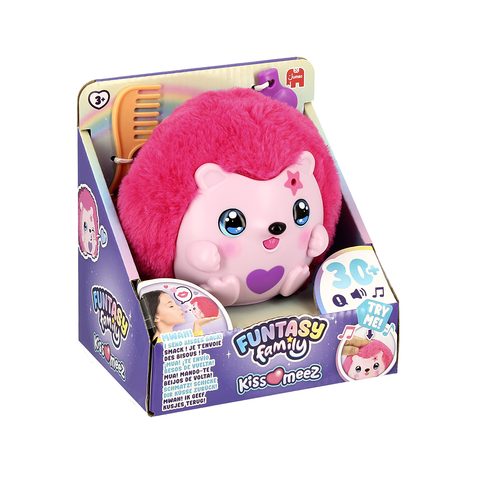 Jumbo Funtasy Family - Peluche intéractive - Kiss Meez Hérisson - Dès 3 ans