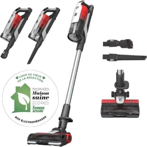 Hoover Aspirateur Balai sans fil - HF910H - 130 AW - Ecran LED - Technologie Anti-twist - Position Park&Go