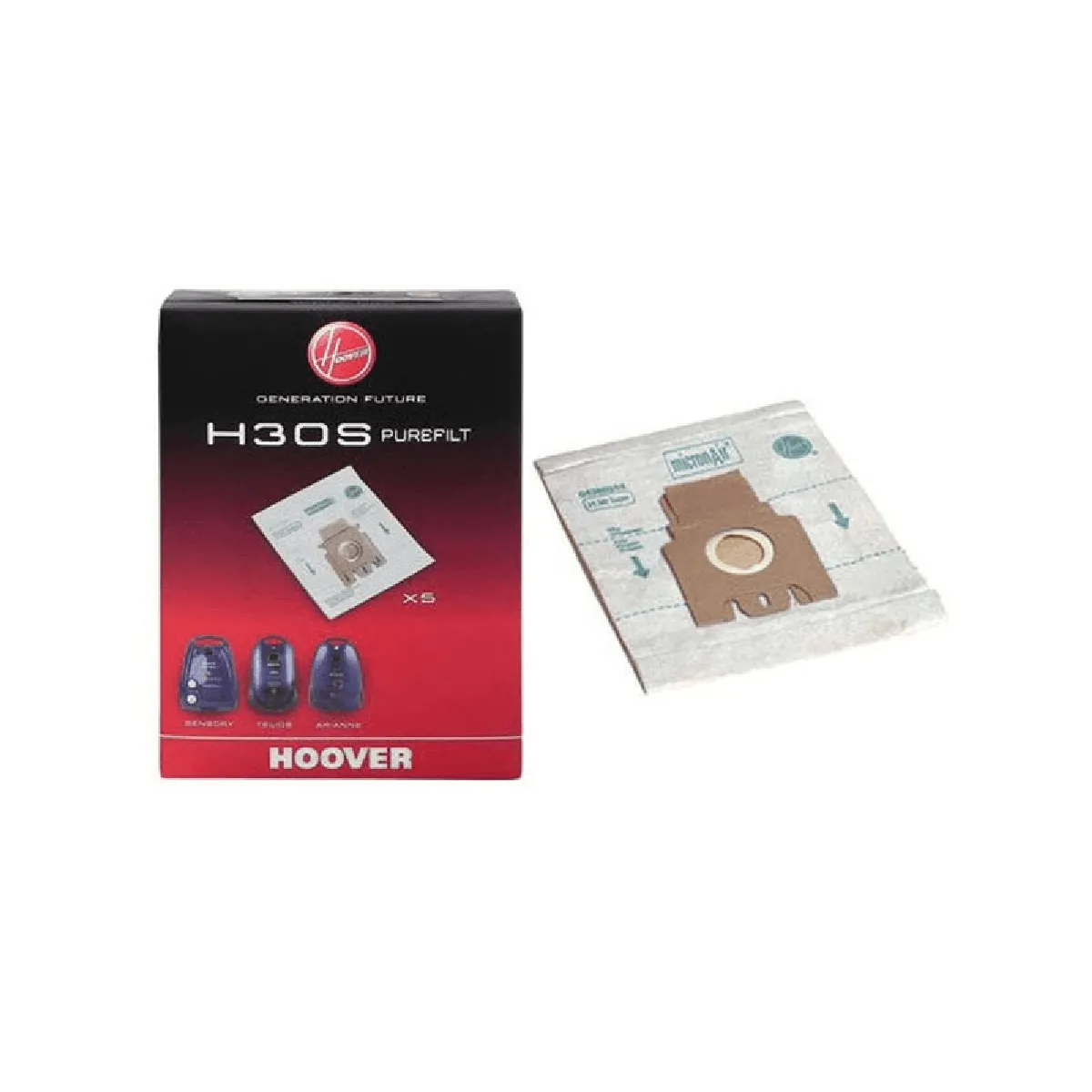 Hoover sacs aspirateur Telios H30S - lot de 5