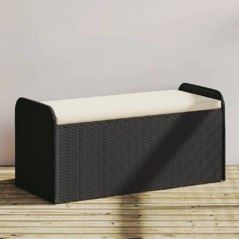 Vidaxl Banc de rangement 115 cm Résine tressée