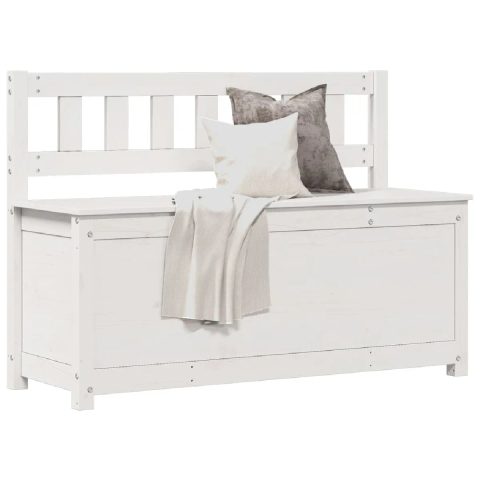 Vidaxl Banc de rangement - Blanc 110x41x76,5 cm