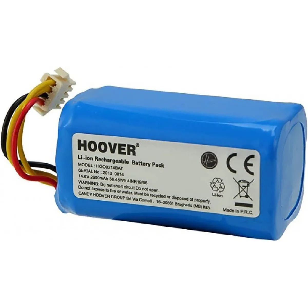 Hoover Batterie rechargeable au lithium B015 pour aspirateurs robot H-GO
