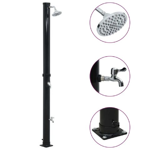 Vidaxl Douche Solaire Noir 20L