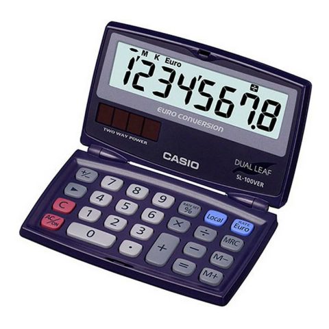 Casio Calculatrice SL-100VER poche 8 chiffres écran incliné