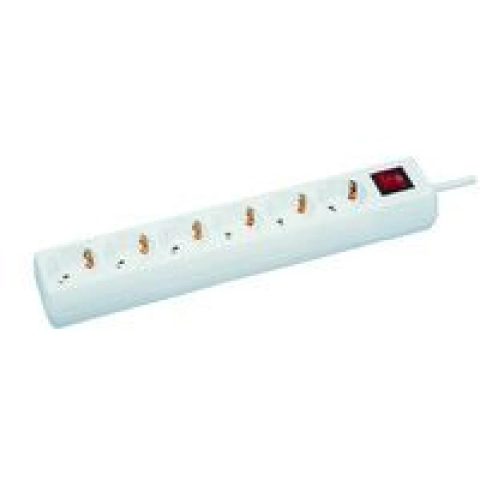 MicroConnect 6-way Schuko Socket Avec interrupteur
