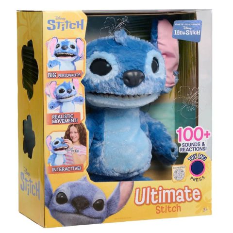 Disney peluche interactive Stitch Bleu