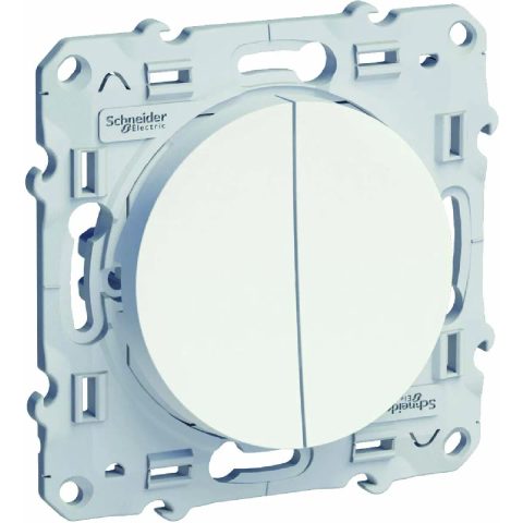 Schneider Electric Interrupteur double va-et-vient connexion rapide à vis Odace