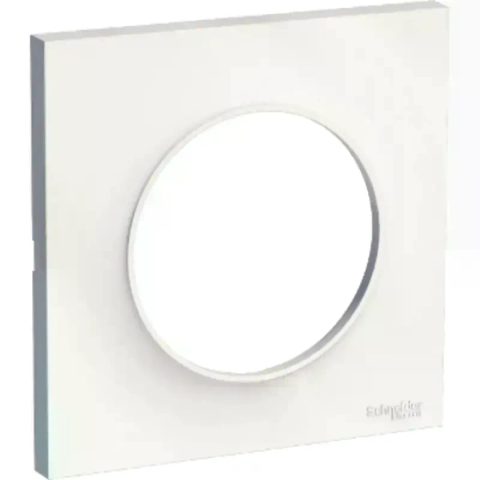 Schneider Electric Plaque de finition 1 poste Odace Styl S520702 coloris blanc l.85 x P.10 x H.85 mm