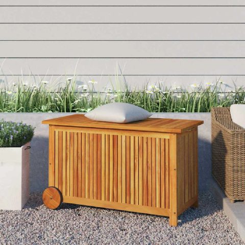 Vidaxl Boîte de rangement bois acacia 90x50