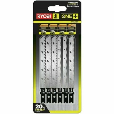 Ryobi Jeu de 6 lames spéciales pour scie sauteuse One+ RAK6JSBW