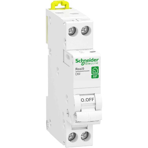 Schneider Electric Disjoncteur peignable courbe C phase + neutre 10A Resi9 XP