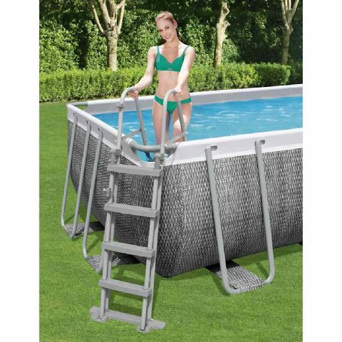 Bestway Echelle de sécurité 2 x 4 marches pour piscine hauteur 122 cm