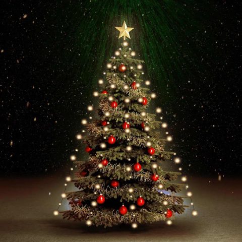 Vidaxl Guirlande LED pour Sapin de Noël 210cm