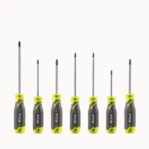 Ryobi Jeu de 7 tournevis magnétiques - RHSDS7PC