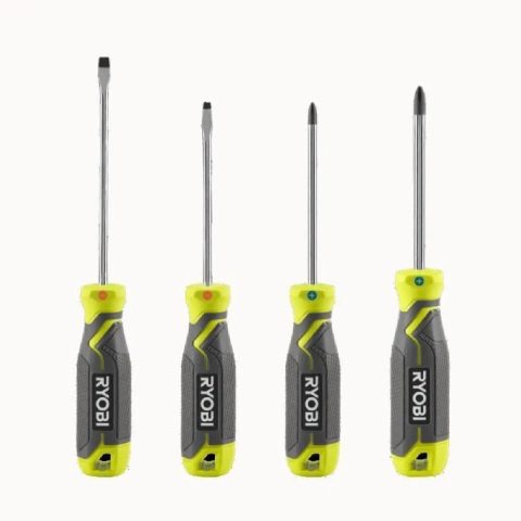 Ryobi Jeu de 4 tournevis magnétiques - RHSDS4PC