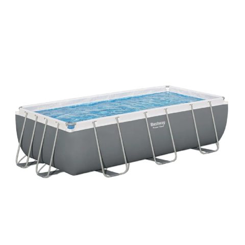 Bestway Piscine hors-sol tubulaire Power Steel 404x201x100 cm Épurateur à Cartouche de 2 006 L/H Échelle