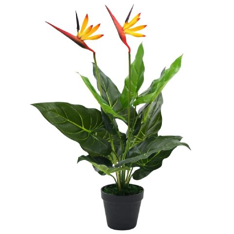 Vidaxl Plante artificielle Strelitzia Reginae Oiseau de Paradis 66 cm