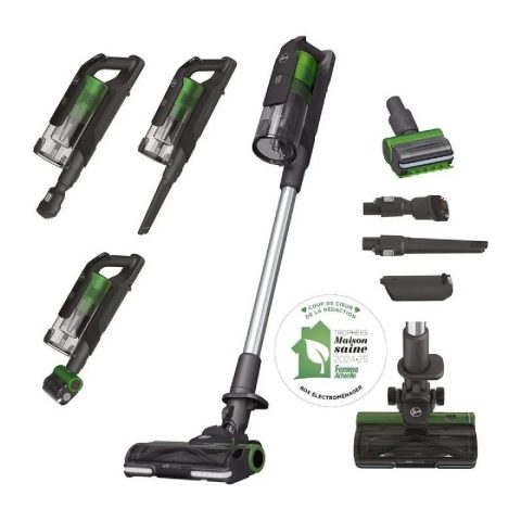 Hoover Aspirateur Balai sans fil - HF920P - 65 AW - 86 dBA - Ecran LED