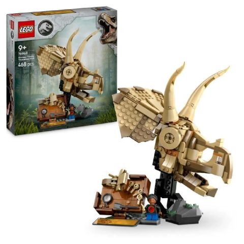 LEGO Jurassic World - Les fossiles de dinosaures: le crâne du tricératops - 76969
