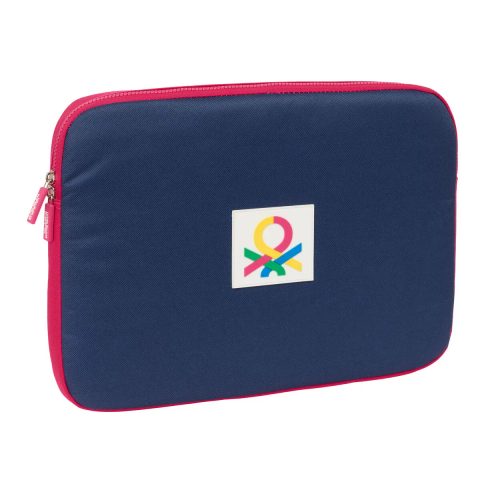 Benetton Housse D'ordinateur Portable Cherry Cerise Blue Marine 15,6'' 39,5 X 27,5 X 3,5 Cm