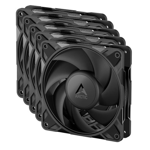 Arctic Freezer P12 Pro PST - 5 Pack Boitier PC Ventilateur 12 cm Noir 5 pièce(s)