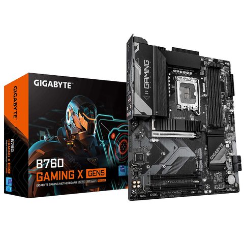Gigabyte B760 GAMING X GEN5 - Format ATX - Chipset Intel B760 - PCIe 5.0 Noir, Gris et Blanc