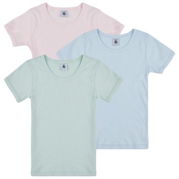 Petit Bateau Lot de 3 Tee-Shirts Manches Courtes Fill pour fille
