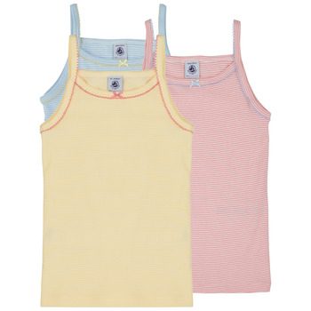Petit Bateau Debardeur enfant 3 CHEMISES BRETELLES pour fille