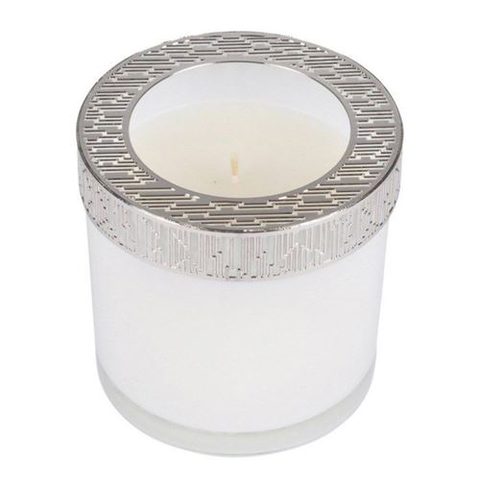 Homea Bougie Verrine Parfumée Élégant 10cm Blanc