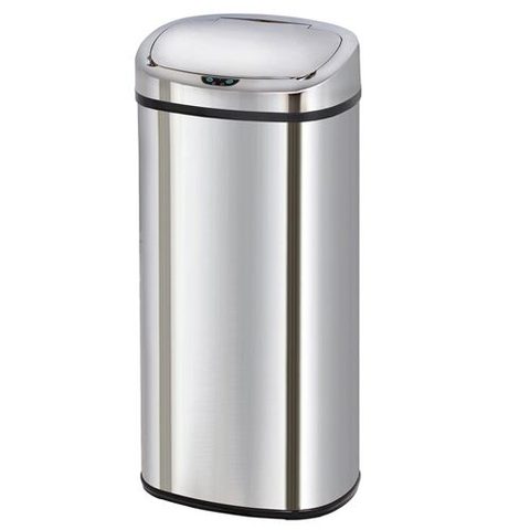 Kitchen Move MAJESTIC - Poubelle de Cuisine Automatique - 80L - Inox Poli