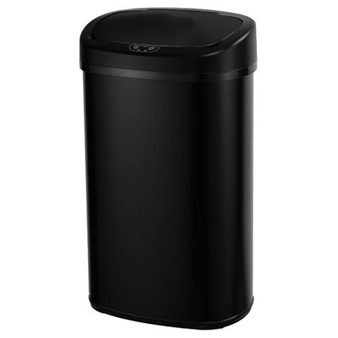 Kitchen Move Poubelle de cuisine à ouverture automatique Majestic noir 68 L