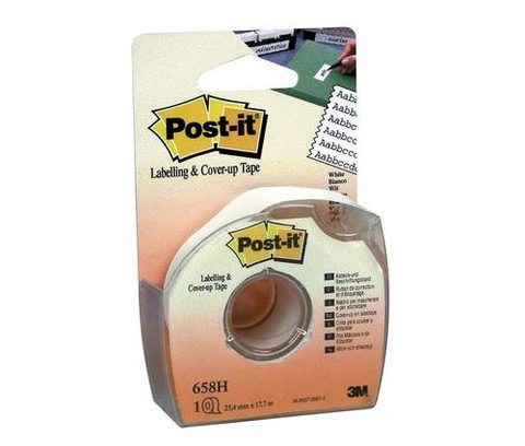 Post It Ruban de masquage 658H 25,4 mm x 17,7 m avec dévidoir manuel