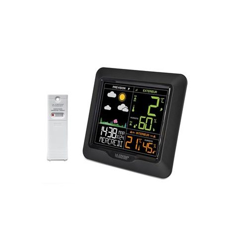 La Crosse Technology Station météo sans fil avec écran lcd couleur WS6822BLA-B