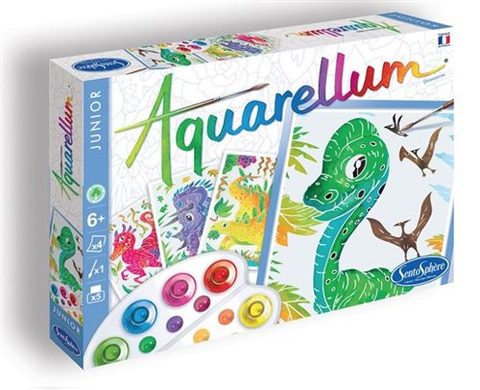 SentoSphère Kit de peinture Aquarellum Junior Dinosaures