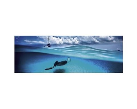 Heye Puzzle Stingray Panorama - Puzzle 1000 Pièces En Carton