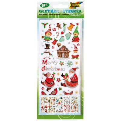 Folia Sticker scintillant de Noël CHRISTMAS