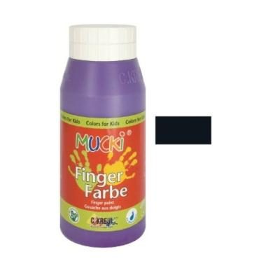 Kreul GOUACHE AUX DOIGTS "MUCKI", NOIR 750 ML