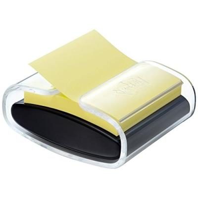 Post It Dévidoir Z-notes PRO noir + 1 bloc Z-notes 76 x 76 mm