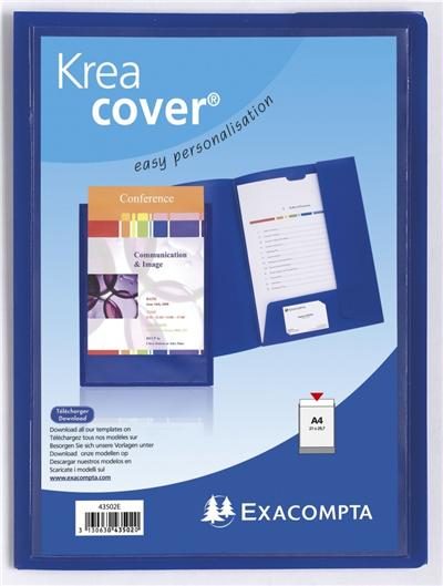 Exacompta Paquet 50 chemises Forever® 220 100% recyclé avec impression - 24x32cm Rose Fuchsia