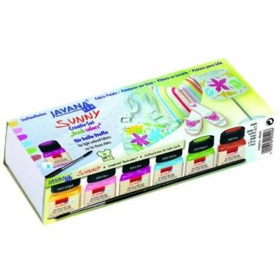 Kreul C.kreul textilfarbe javana sunny, creativset 6 x 20 ml 90599
