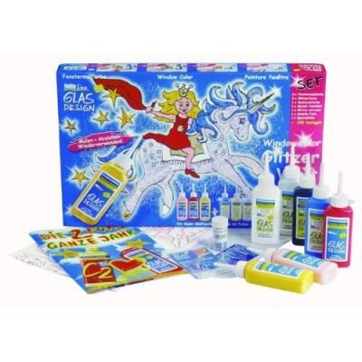 Kreul C.KREUL PEINTURE FENTRE "GLAS DESIGN", KIT MONDE PAILLET?