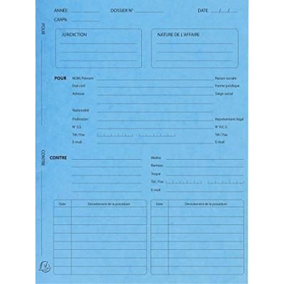 Exacompta Paquet de 25 dossiers de procédure carte lustrée 25x32cm