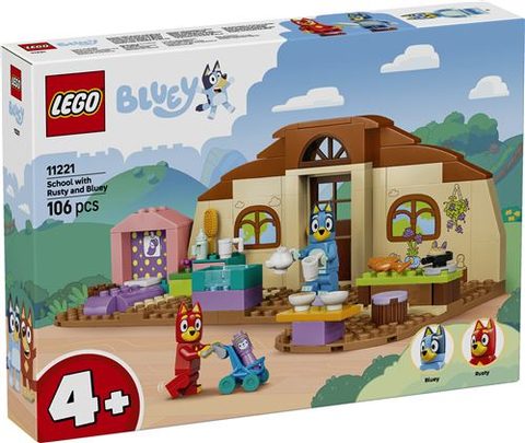 LEGO Bluey 11221 - L’École avec Rusty et Bluey - 106 pièces