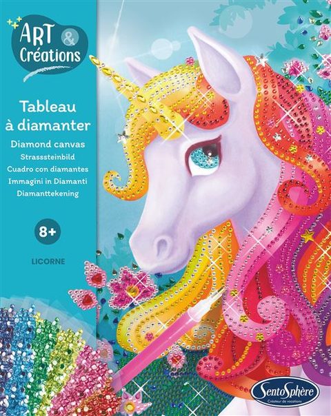 Sentosphere Jeu Créatif Tableau À Diamanter Licorne