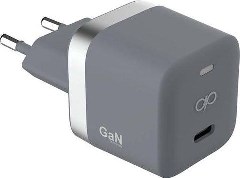 Force Power Chargeur maison 30W Power Delivery GaN Garanti à vie Gris - 100% Plastique recyclé