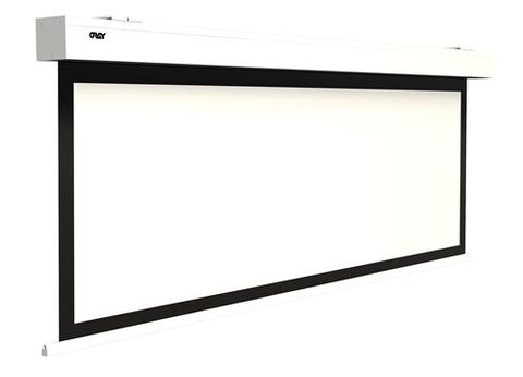 Oray Écran De Projection Squar Hc Motorisé 16:10 292 X 183 Cm Blanc Aluminium Laqué